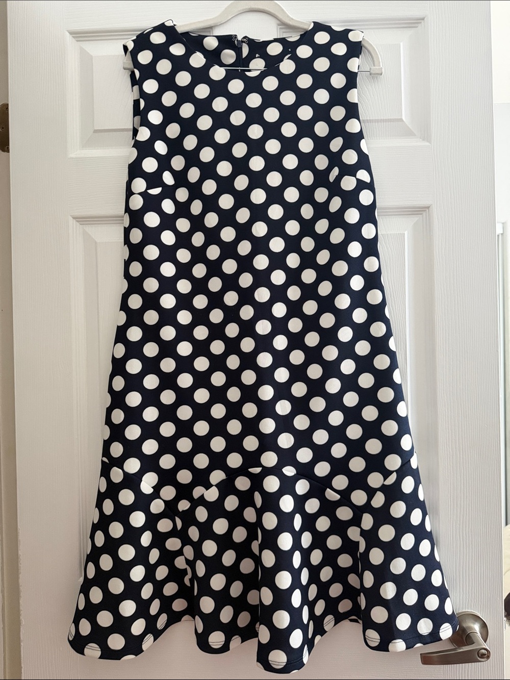 Polka Dot A-Line Women’s Skirt — Black & White